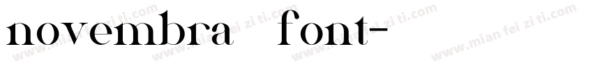 novembra 色日服font字体转换